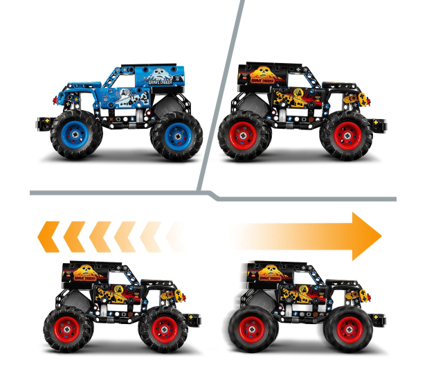 LEGO TECHNIC 42219 Monster jam™ grave digger™ ogień i lód - 1473445 - zdjęcie 6